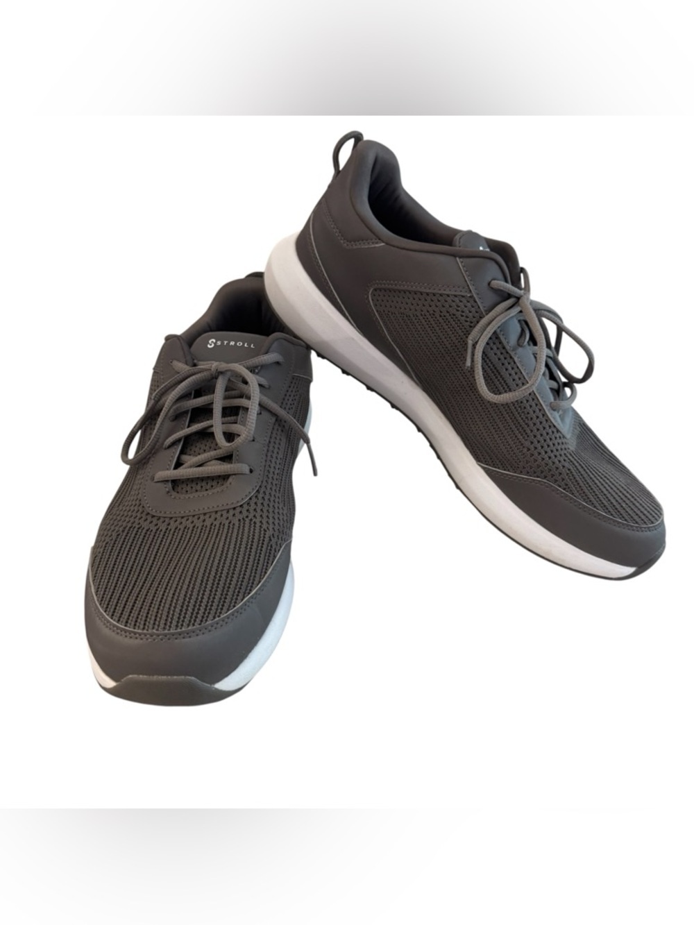 Stroll Golf Men's Gray & White Lightweight Athletic Lace Up Sneakers Sz 13 GUC